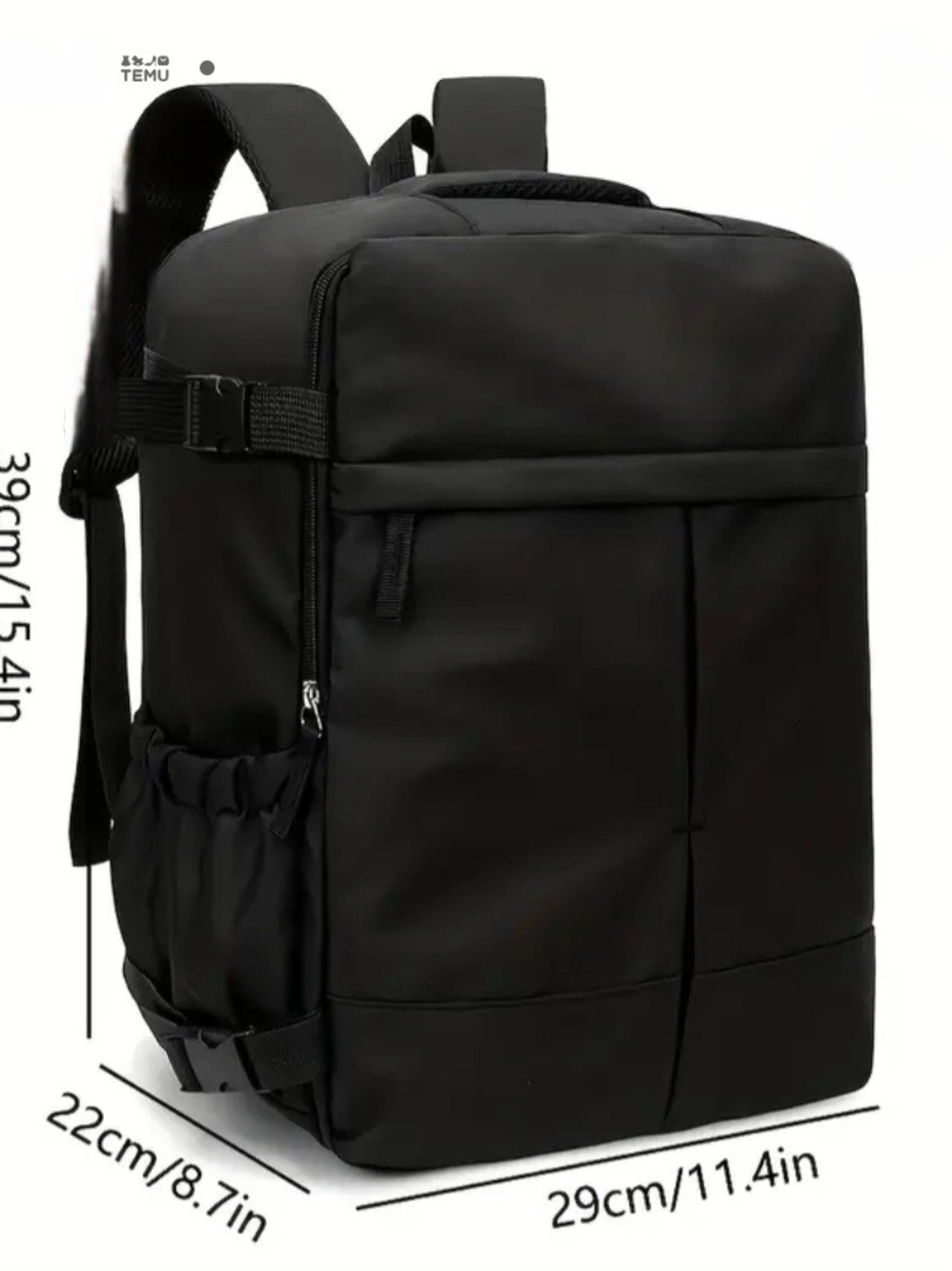 Black Travel Or Day Use Backpack